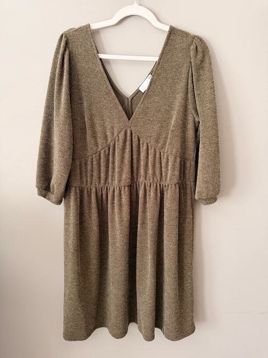 Ro & De Dresses & Skirts - Anthropologie Ro & De Olive-Brown Knit dress